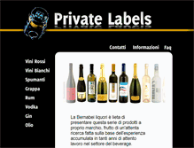 Tablet Screenshot of privatelabels.bernabei.it